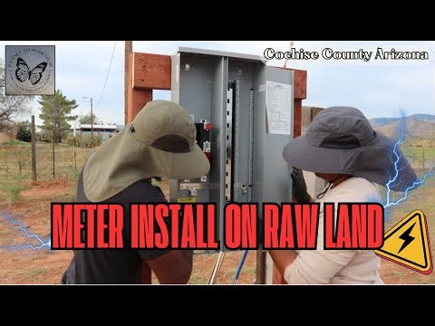 200 Amp Meter Panel Install | Bringing Power to Raw Land | Homestead in AZ