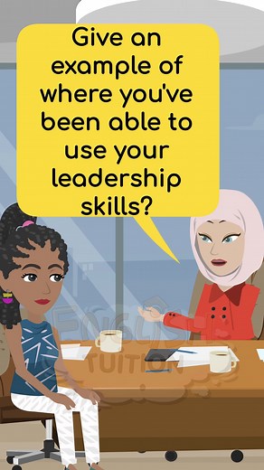 Give an example of where you've been able to use your leadership skills? How to answer an interviewer's question: about leadership skills for managers and assistant manager #interviewtips #jobinterviewquestions #interviewtipsandtricks #jobtrickyquestions #interviewskills #interviewcouch #englishteacher #jobinterviewtips #englishlearningonline #interviewpreparation #managerjobs #greatestachivements | English Tuition