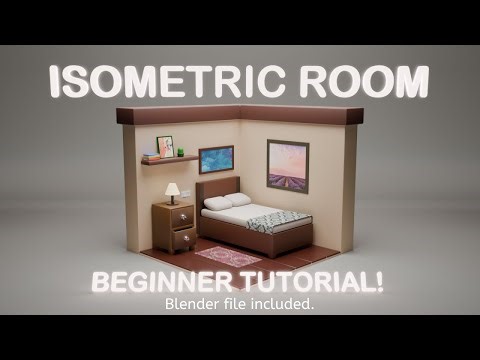 Create an Isometric Room in Blender: Beginner Tutorial (+Blender file)