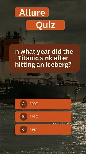 A Night to Remember: Titanic Quiz 🚢❄️ #allurequiz #generalknowledge