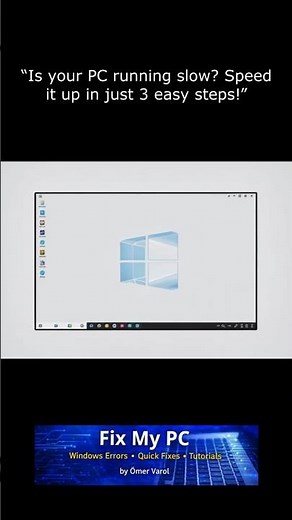 Speed Up Your PC in 3 Easy Steps! ⚡ | FixMyPC