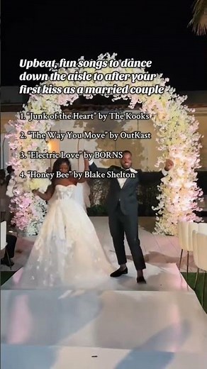 The best nontraditional songs for your upbeat ceremony exit #weddingceremony #weddingday #bridetobe