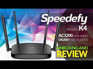 Best Streaming Router | Speedefy K4 AC1200 WIFI Router - Unboxing And Review