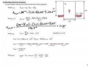 Prestressed Concrete Design - 7 - Example 1 - Force-in-the-Tendon Approach for Release Stresses