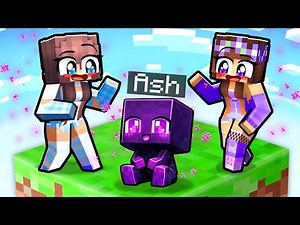 Playing as a BABY ENDERMAN in ONE CHUNK in Minecraft!