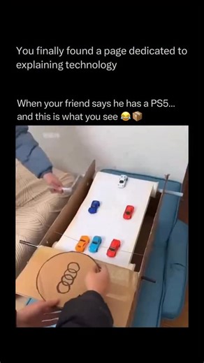 Technology Explained on Instagram: "Follow @explaining.tech to learn everything about technology one post at a time 🧠⚙️ The “cardboard PS5” is more than just a meme; it’s a masterclass in structural geometry. While the real PlayStation 5 uses a liquid metal cooling system and a custom AMD Zen 2 processor, these DIY replicas rely on the compressive strength of corrugated paper. By mimicking the PS5’s iconic “aerodynamic” curves using scored cardboard, creators tap into the same principles used i