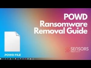 POWD Virus [.powd Files] Remove + Decrypt Data [Free]