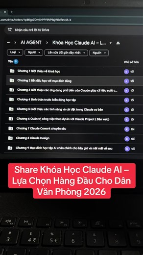 Khóa Học Claude AI cho Dân Văn Phòng 2026