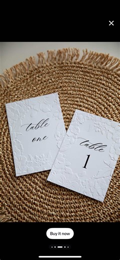 Luxury embossed table cards designed for elegant wedding receptions ✨ A timeless detail to elevate your table setting. #weddingtok #weddingvibes #bridetobe #weddinginspo #embossing