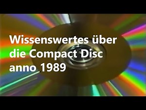 ARD Technology Guide 1989 | The Compact Disc (CD)