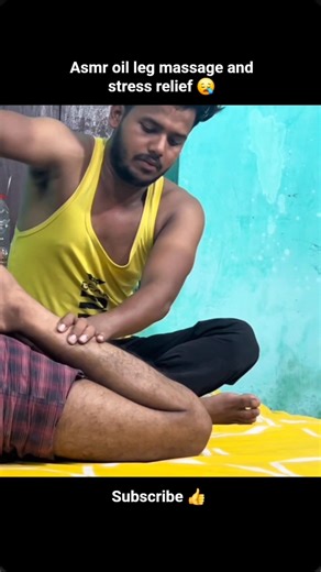Asmr oil leg massage and stress relief sounds 😪