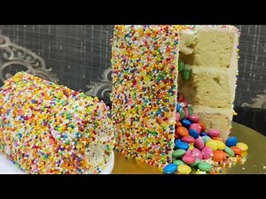 The "Rainbow Explosion Cake"-Learn how to make easy Secret Gems Cake Step by Step | Surprise Inside