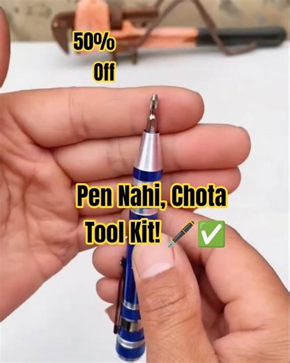 8-in-1 Pen Screwdriver: Ab har choti repair karein minto mein, ek pocket pen se! 🖋️⚙️