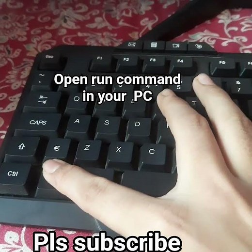 Easy to open the run command in your PC.