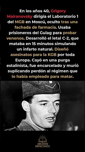 El envenenador personal de Stalin #WW2 #Historia