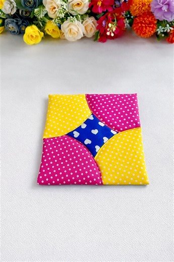 DIY Patchwork Coaster #sewing #quilting #crafting #handmade | Indah craft
