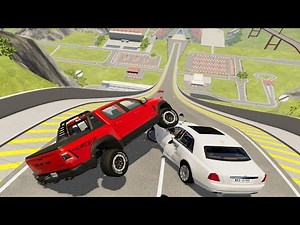 Big Ramp Jumps with Expensive Cars #14 - BeamNG Drive Crashes | DestructionNation