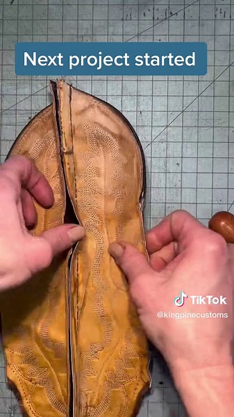 I am about halfway through my next project. #kingpinecustoms #bringyourmemorieswithyou #custombootbag #memorybag #uniformtote