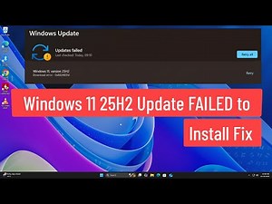 Windows 11 25H2 Update FAILED to Install? Fix Error 0x800705b9 / 0x800f0991 / 0xca020007 Easily