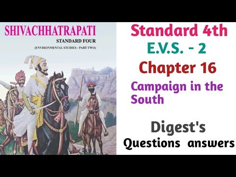 Std 4th| EVS -2| Lesson 16| Digest Question answer | campaign in the South #kponlineclasses