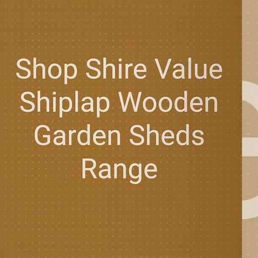 Discover Shire Shiplap Garden Sheds – Quality Storage & Outdoor Style with One Garden