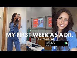 My FIRST week as a DOCTOR VLOG: life in the NHS as a brand new resident dr.