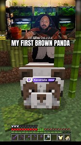 16K views · 267 reactions | My first brown panda! #Clips #minecraft #shorts #reels #SMP #minecraftshorts | Kendrisite | Facebook
