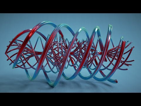 LightWave Particle System + OPEN VDB + TRAIL + animated along a WIND PATH