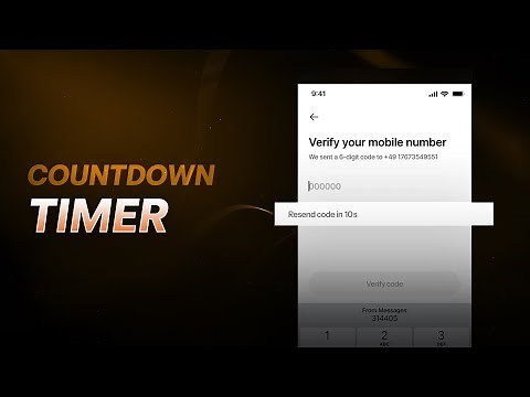 COUNTDOWN TIMER Interaction using FIGMA VARIABLES | Advanced Prototyping