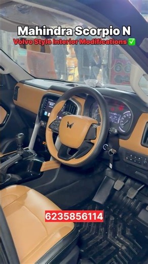 Mahindra Scorpio N With Mango Colour Interior ✅