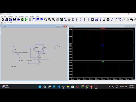 CMOS NAND GATE USING LTspice | | VLSI DESIGN
