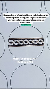 💥online basic to bridal 💫course fees 3000/- 💥Next batch 25 april ✅ ISO certificate provide ✅Free mehndi kit provide ✅ video recording provide ✅pdf provide ✅free potrait class ✅ duration 30 days ✅time 5 to 6 30 pm #mehndi #henna #wedding #hennaart #hennaartist #mehndidesigns #hennatattoo #mehendi #mehndidesign #hennadesign #mehndiartist #hennadesigns #mehndiart #bride #bridalhenna #hennainspire #art #hennalove #indianwedding #bridalmehndi #bridal #mehandi #love #hennawedding #pakistaniwedding 