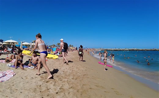 🏖Bogatell 2024 Beach Walk Barcelona,巴塞罗那，西班牙