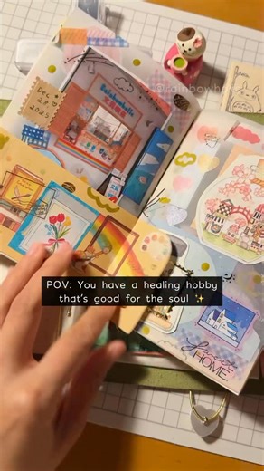4.5K views · 210 reactions | 10/10 recommend this healing hobby 凉 Here’s a flip-through of my completed diary no. 1 (handmade journal & cover by me!)✨️懶 ️: #kawaiijournaling #journalwithme #rainbowholic #analog | Rainbowholic | Facebook