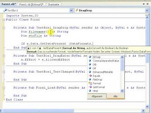 VB.NET - Tutorial : Datei per Drag & Drop im eigenen Programm öffnen