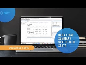 Tutorial Melihat Summary Statistic di STATA - Command yang umum digunakan