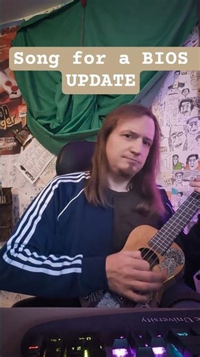 Song for a System BIOS Update #ukulele #computer #checkin #work