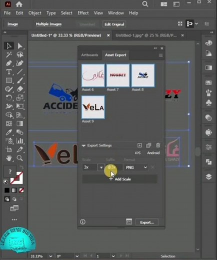 Export Multiple Objects | Asset Export in illustrator | illustrator tips & tricks