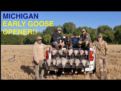 Epic Early Season Michigan Goose Opener Hunt 2025 | Nonstop Waterfowl Action
