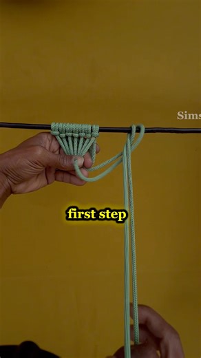 The first step is making a net