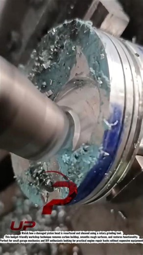 DIY Piston Head Surfacing & Cleaning Process | Simple Workshop Hack
