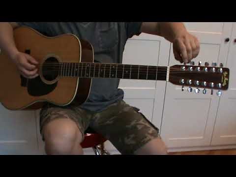 Pro Martin Custom D-250 Vintage Japan Lawsuit 12 String Guitar soundcheck