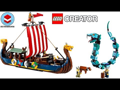 LEGO Creator 31132 Viking Ship and the Midgard Serpent Speed Build