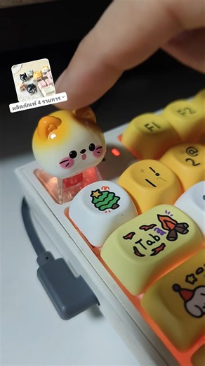 โคตรน่าร้ากก❤️ #กล้วยรีวิว #keycaps #คีย์แคป #แมว #คีย์บอร์ด #แป้นพิมพ์ #shorts