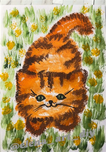 Kitty Drawing for Kids: Easy Cat Paint Tutorial