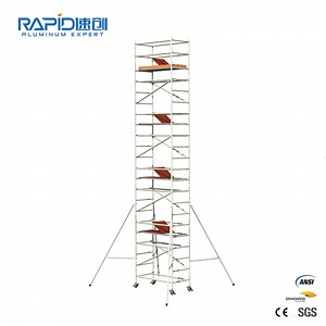[Hot Item] Aluminium Ringlock a Frame System Aluminum Mobile Tower Scaffolding