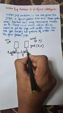 Water Jug Problem and it's solution in Artificial Intelligence | #ai #aitutorial