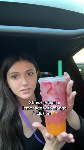 Starbucks Strawberry Acai Lemonade with Mango
