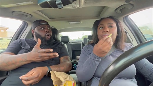 Making my husband watch as I threw his entire order into the parking lot