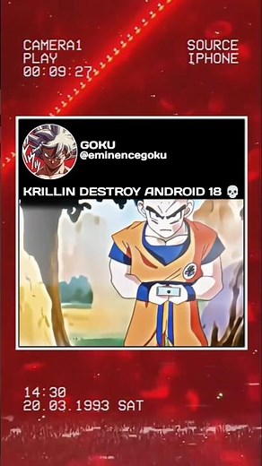 Krillin Destroy Android 18 💀 #dragonballsuper #dragonballz #anime